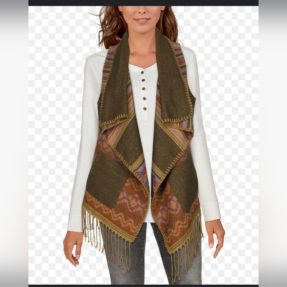 Tribal Poncho/Vest With Pockets